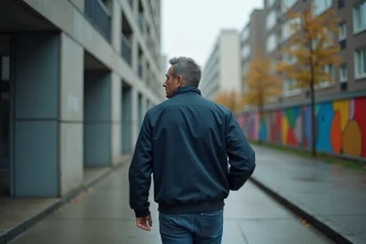 Homme d'âge moyen dans un couloir urbain à NoisyleGrand