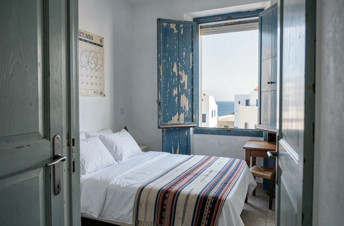 Studio meublé à louer au mois à Essaouira avec vue sur l'océan et ambiance médina